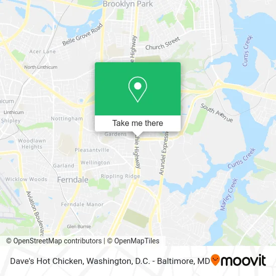Dave's Hot Chicken map