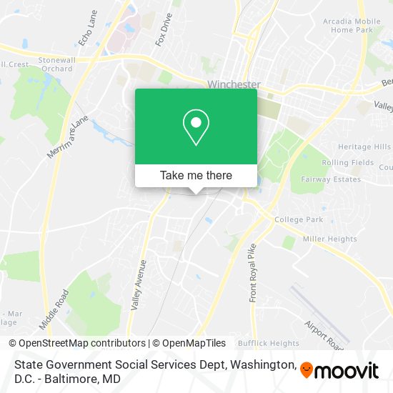 Mapa de State Government Social Services Dept