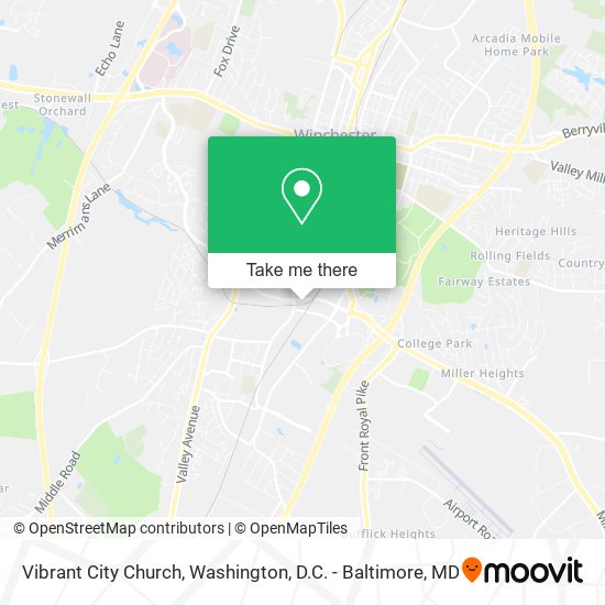 Vibrant City Church map