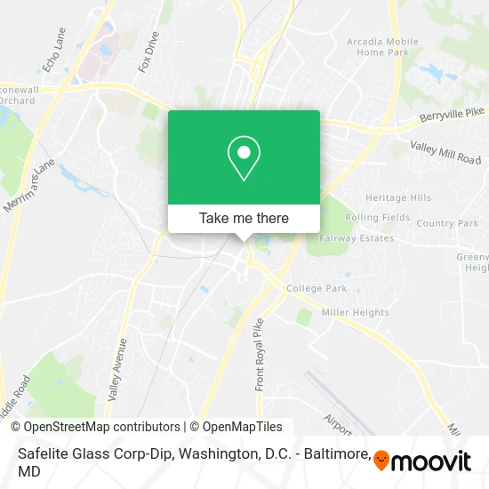 Safelite Glass Corp-Dip map