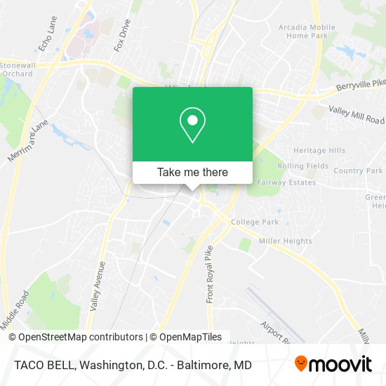 TACO BELL map