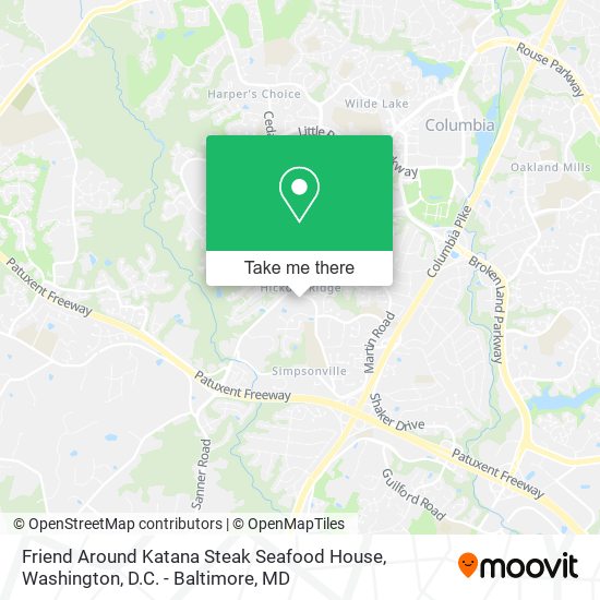 Mapa de Friend Around Katana Steak Seafood House