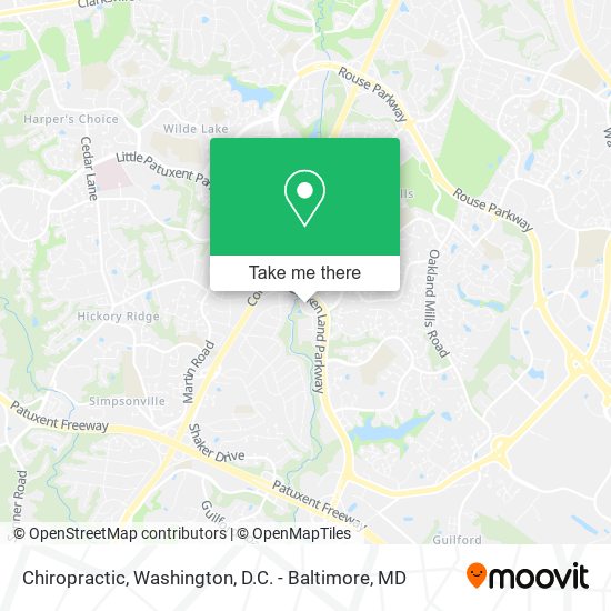 Chiropractic map