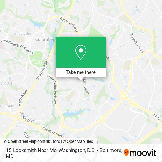 15 Locksmith Near Me map