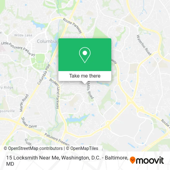 15 Locksmith Near Me map