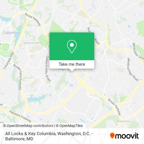 All Locks & Key Columbia map