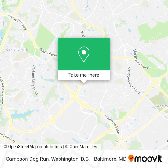 Sampson Dog Run map