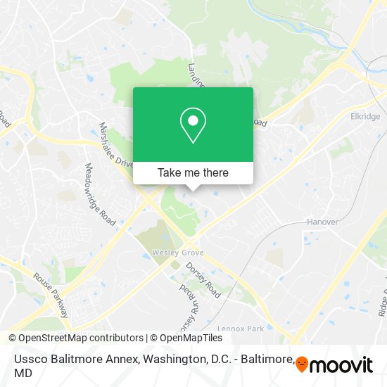 Ussco Balitmore Annex map