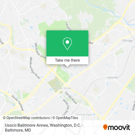 Ussco Balitmore Annex map