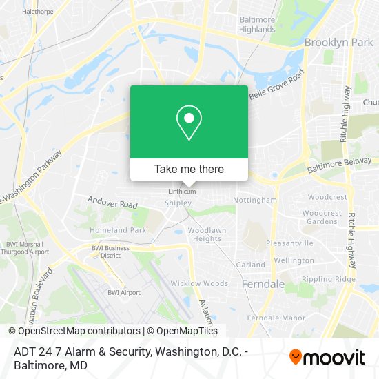 ADT 24 7 Alarm & Security map