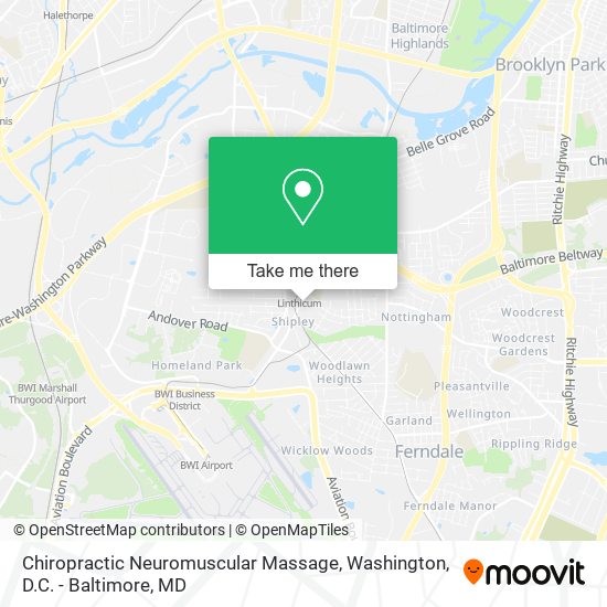 Chiropractic Neuromuscular Massage map