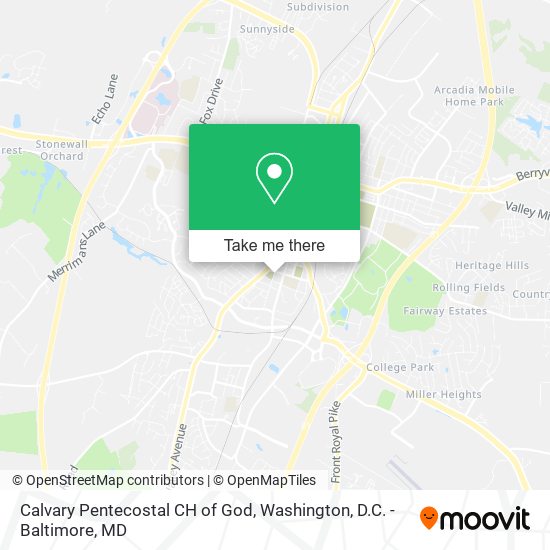 Mapa de Calvary Pentecostal CH of God