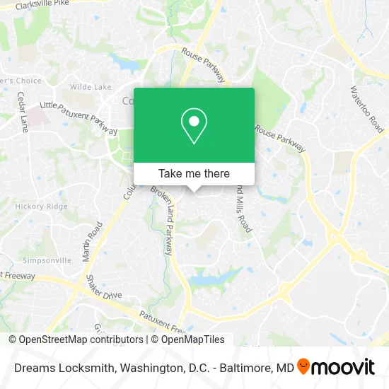Dreams Locksmith map