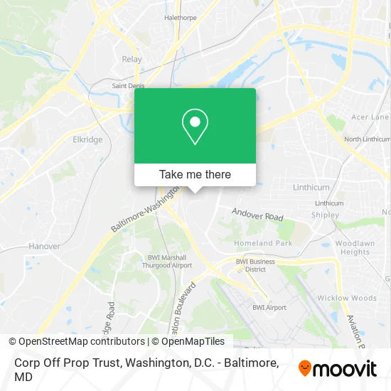 Corp Off Prop Trust map