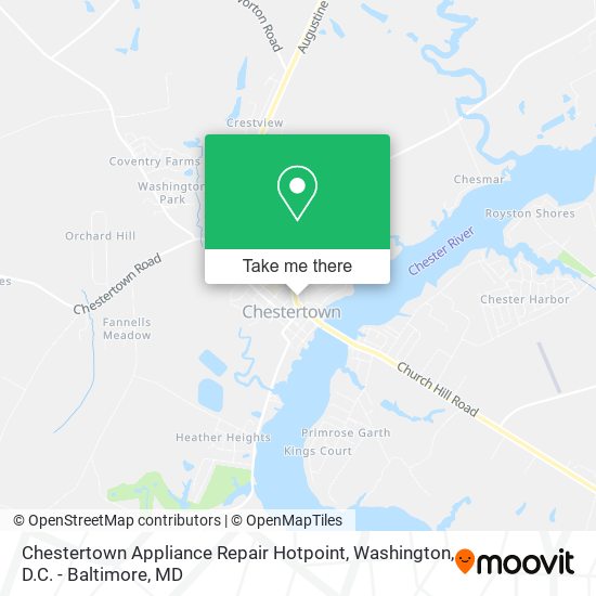 Chestertown Appliance Repair Hotpoint map