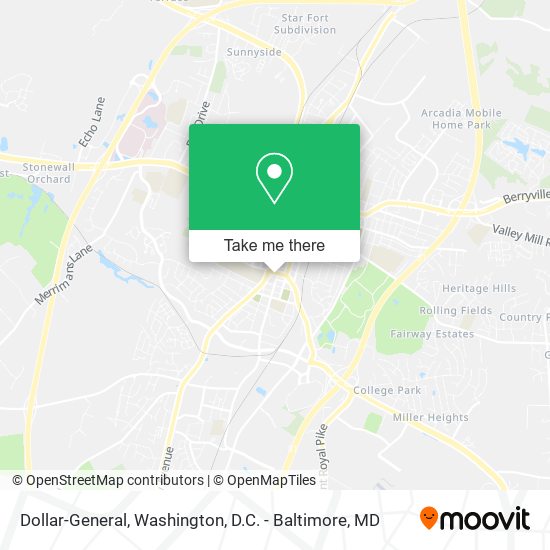 Mapa de Dollar-General