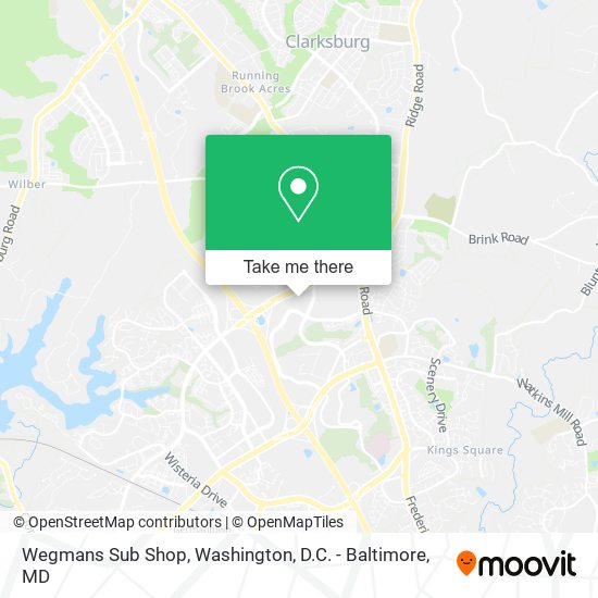 Wegmans Sub Shop map