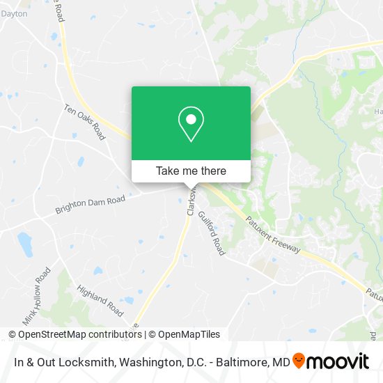 In & Out Locksmith map