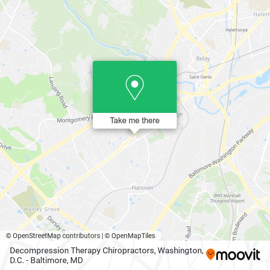 Decompression Therapy Chiropractors map