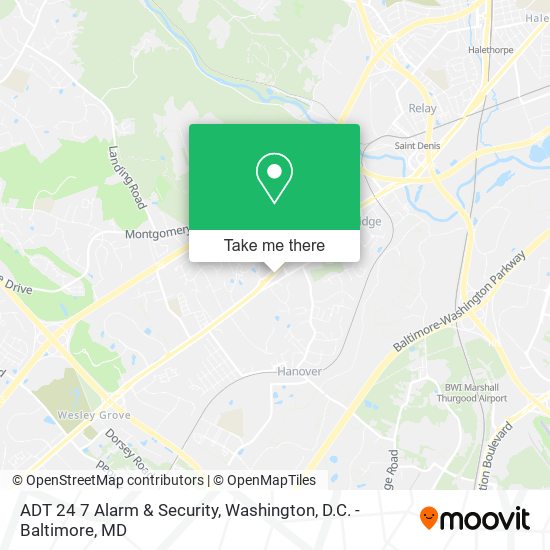 ADT 24 7 Alarm & Security map