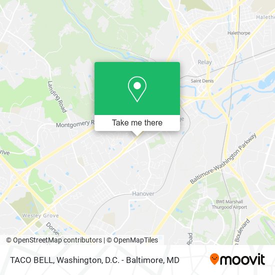 TACO BELL map