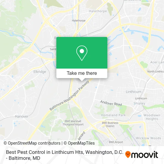 Best Pest Control in Linthicum Hts map