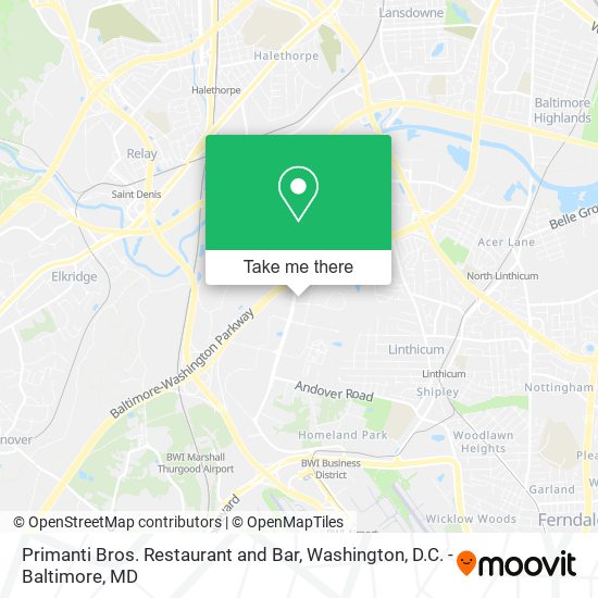 Primanti Bros. Restaurant and Bar map