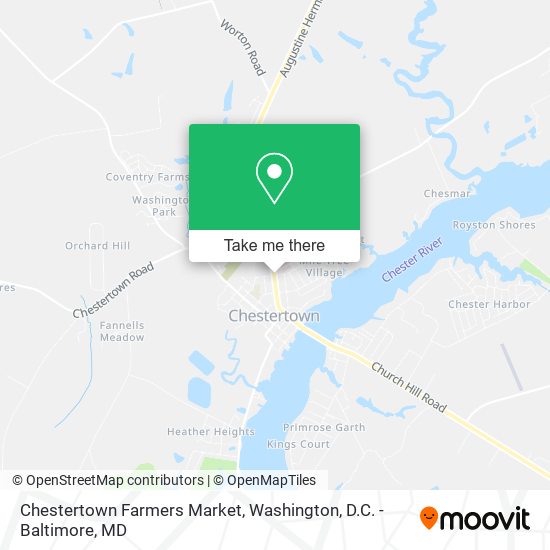 Chestertown Farmers Market map