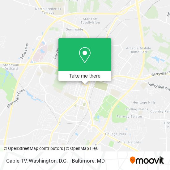 Cable TV map