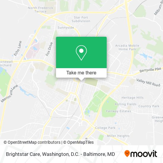 Brightstar Care map