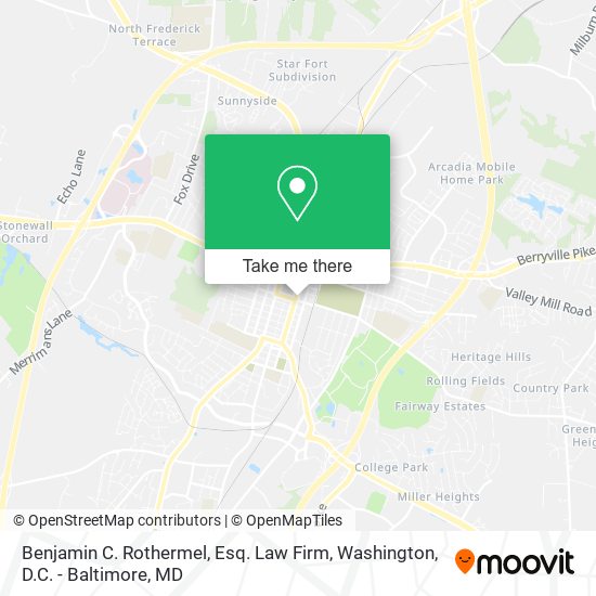 Mapa de Benjamin C. Rothermel, Esq. Law Firm
