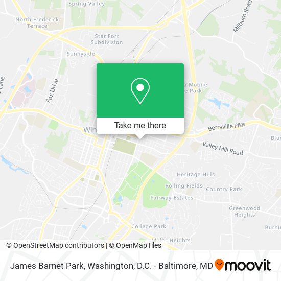 Mapa de James Barnet Park