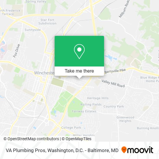 VA Plumbing Pros map