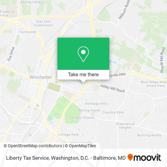 Mapa de Liberty Tax Service