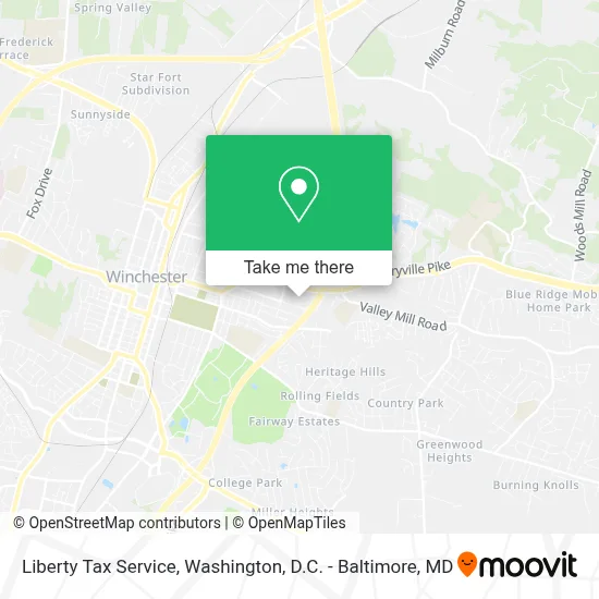 Liberty Tax Service map