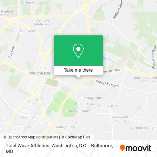 Tidal Wave Athletics map