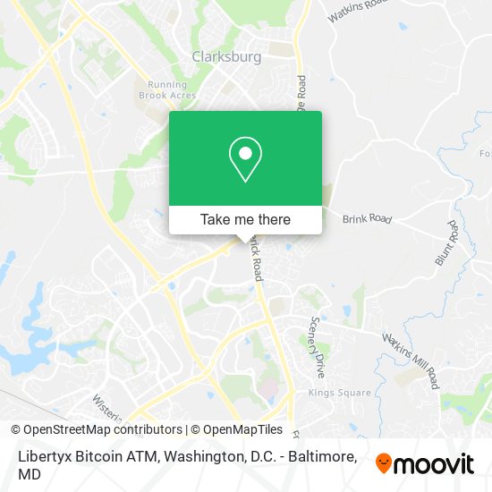 Mapa de Libertyx Bitcoin ATM
