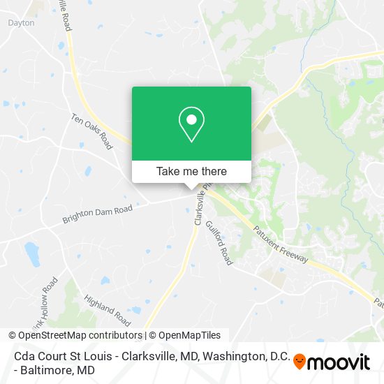 Cda Court St Louis - Clarksville, MD map