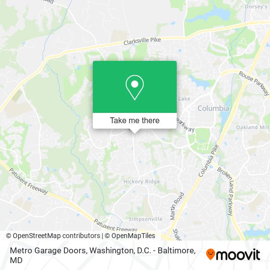 Metro Garage Doors map