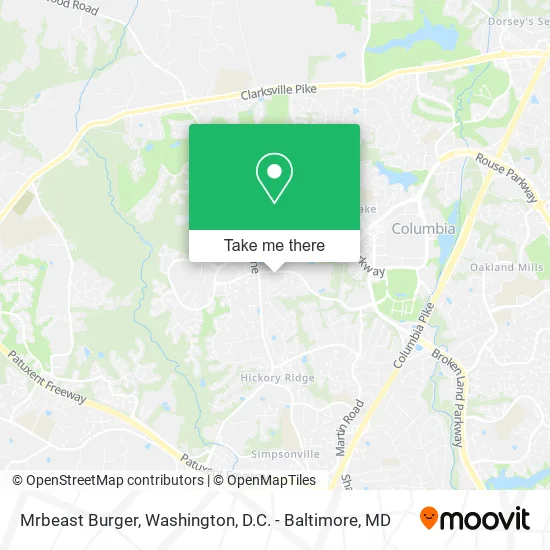 Mapa de Mrbeast Burger