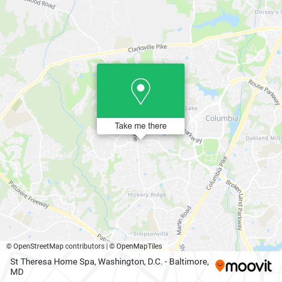St Theresa Home Spa map