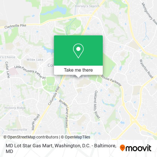 MD Lot Star Gas Mart map