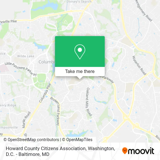 Howard County Citizens Association map