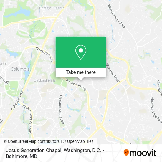 Jesus Generation Chapel map