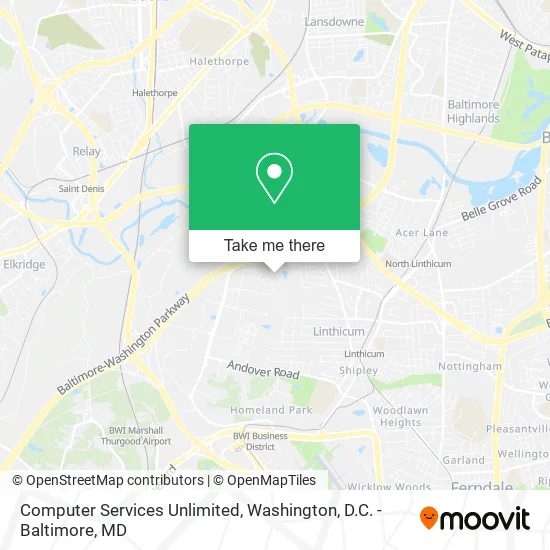 Mapa de Computer Services Unlimited