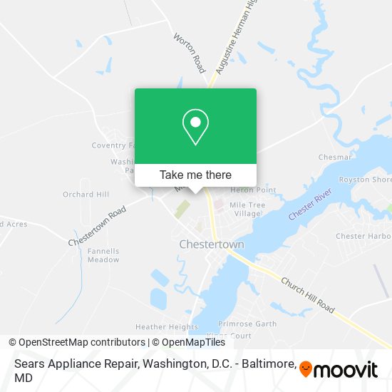 Sears Appliance Repair map