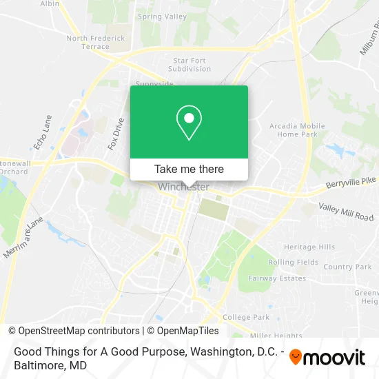 Good Things for A Good Purpose map