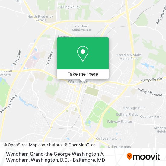 Wyndham Grand-the George Washington A Wyndham map