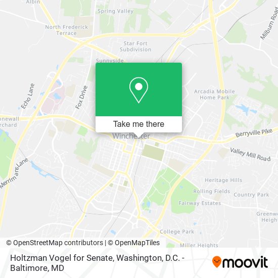Mapa de Holtzman Vogel for Senate