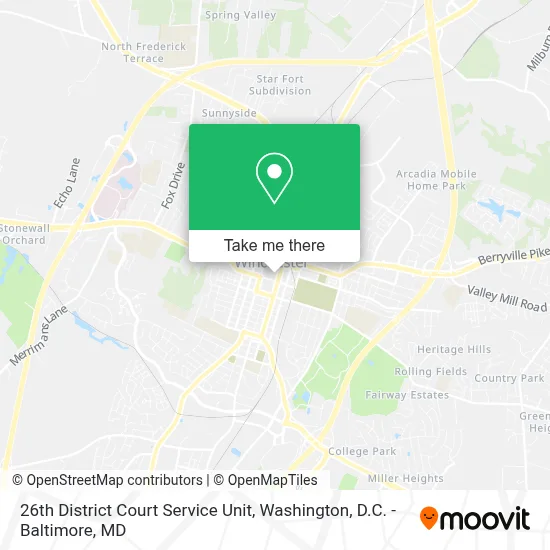 26th District Court Service Unit map